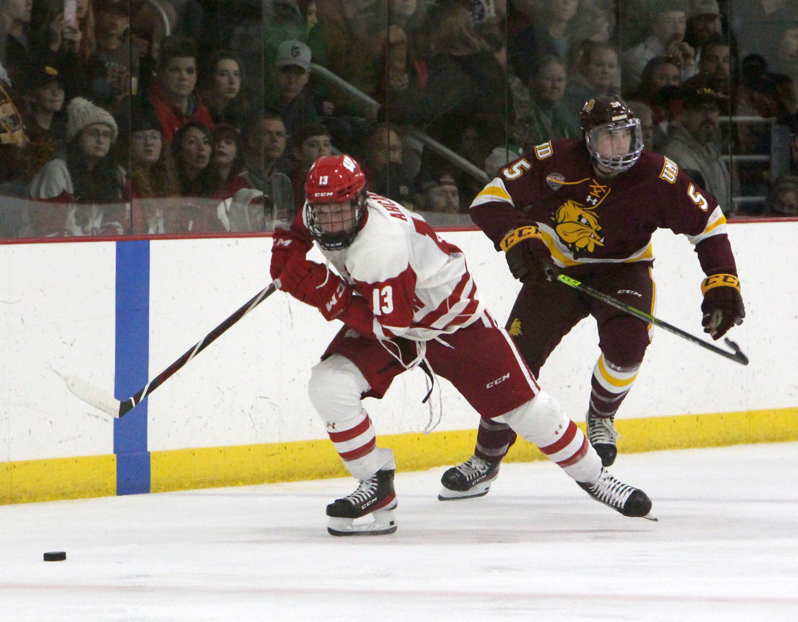 University of Wisconsin vs University of Minnesota-Duluth men's hockey scrimmage 10-3-21